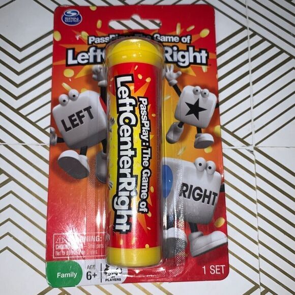 Spin Master Left Center Right Dice Game Set Classic Family Game New Sealed‎ - Picture 1 of 3